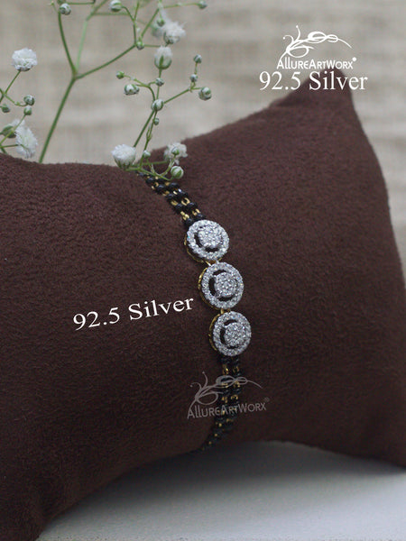 Aelina Silver Mangalsutra Bracelet