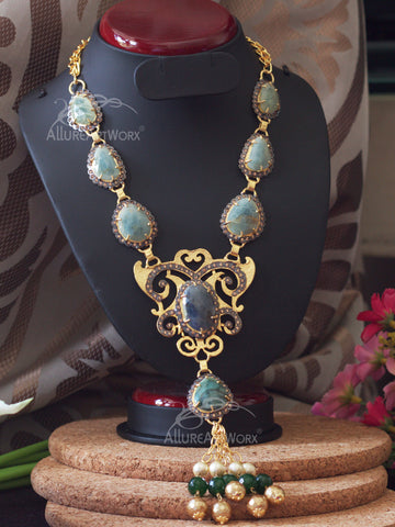 Emerald Sapphires Neckpiece