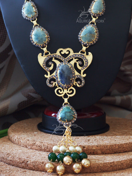 Emerald Sapphires Neckpiece