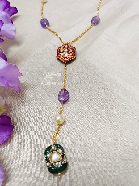 Amethyst Aventurine Neckpiece