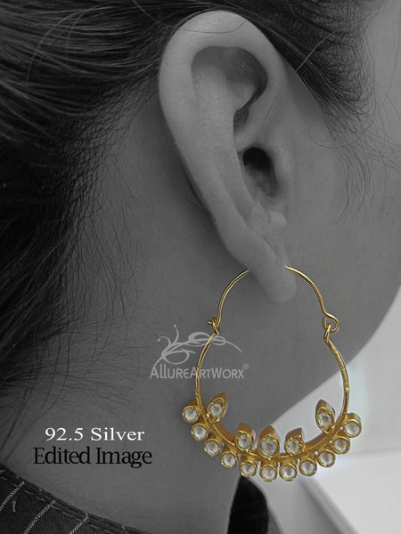 Aadhira Silver Earrings(2 way)