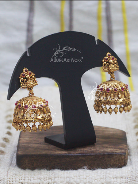 Peacock Jhumkas