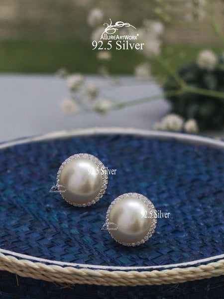 Pearl Silver Earrings