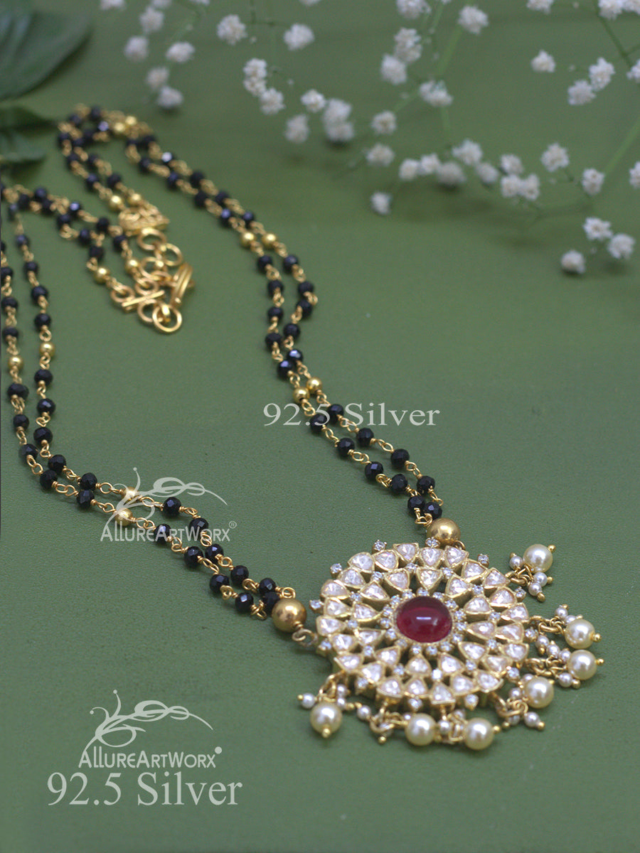 Blooming Silver Mangalsutra