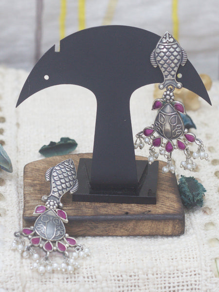 Fish Earrings(red)