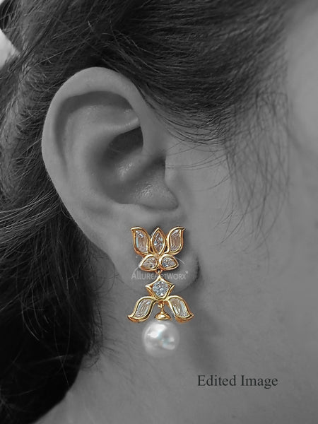 Lotus Earrings(uncuts)